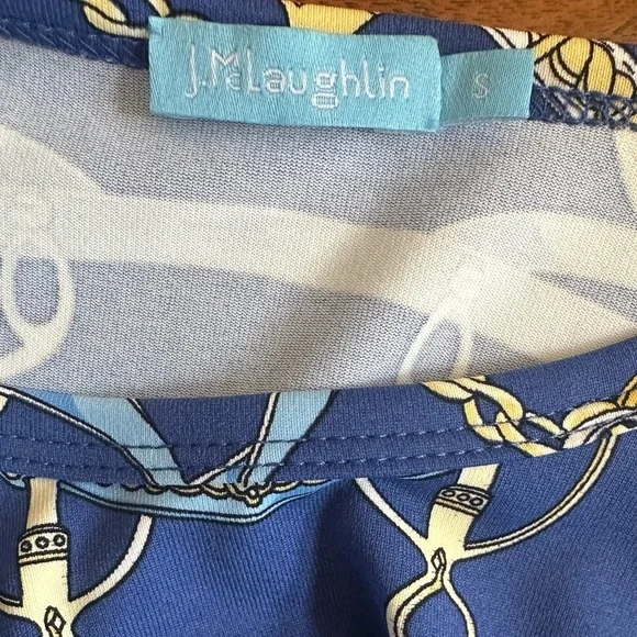 J.McLaughlin Nautical Theme Catalina Cloth Top Small Excellent Condition! - Picture 5 of 6